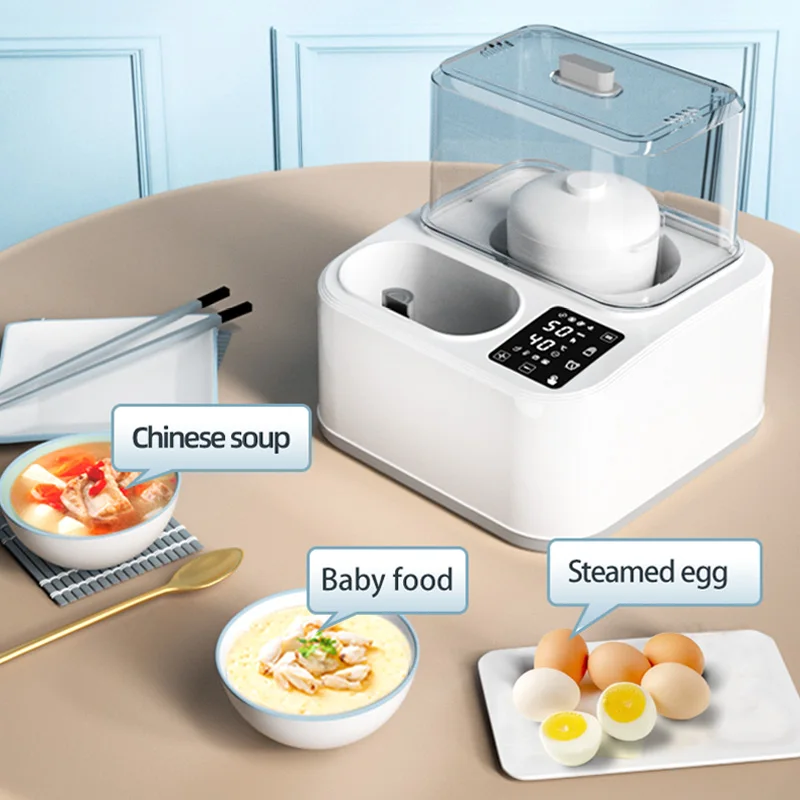 Multi-functional Feeding Bottle Sterilizer Food Steam Heating Electric Baby Bottle Warmer Breast Milk Heater BPA Free 6 Bottles