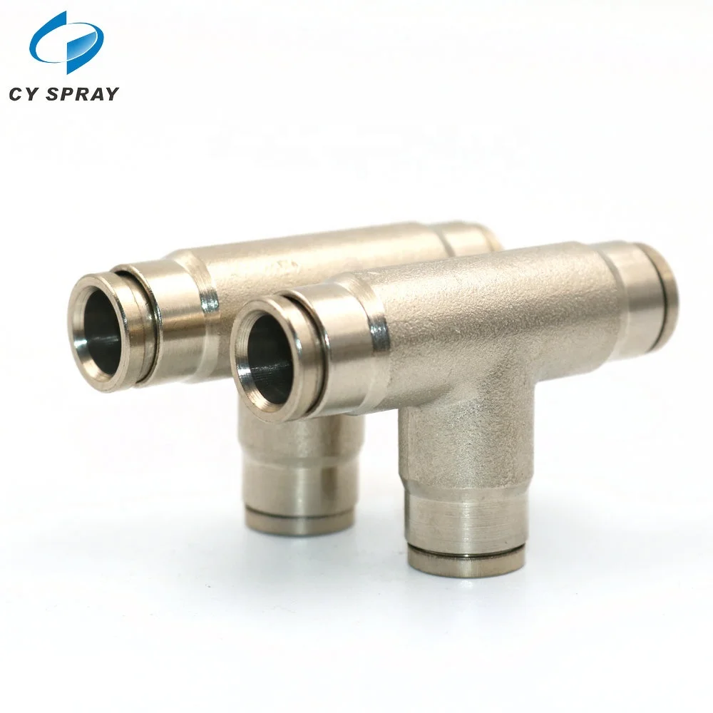 High Pressure 3/8 Inch 9.52mm Interface Slip Lock Quick Connector Tee Elbow Straight Joint Nozzles Seat Misting System Fittings