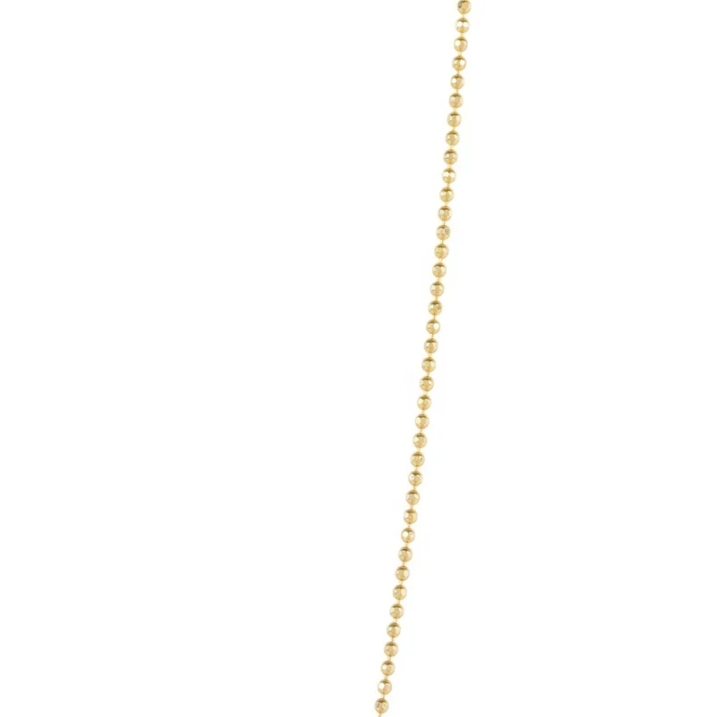 Gemnice high quality 925 silver jewelry bead chain men choker necklace