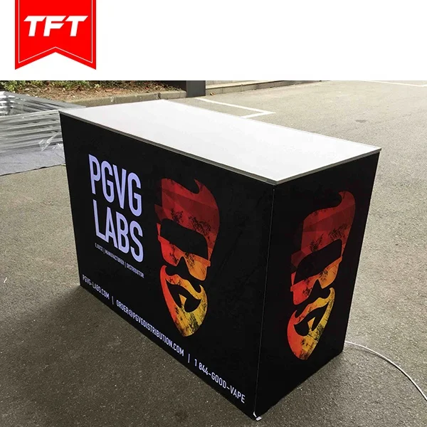 USA Portable Metal Frame Light Box For Mobile Freestanding Backlit Exhibition Booth Display 10Ft