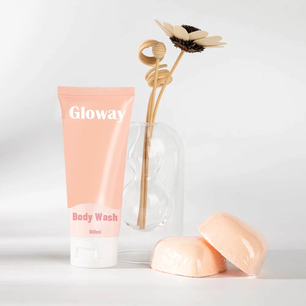 5Pcs Body Care Products Heart-Shaped Scented Bath Bombs Body Wash Loofah Girls Bath Shower SPA Gift Set