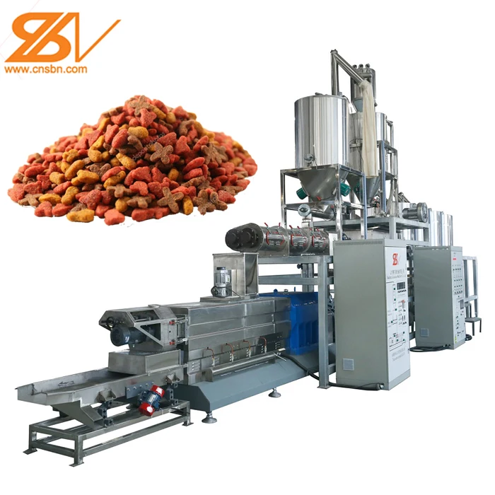 Factory sell 1500kg-2000kg/h automatic Wet and semi wet Pet dog cat food production line