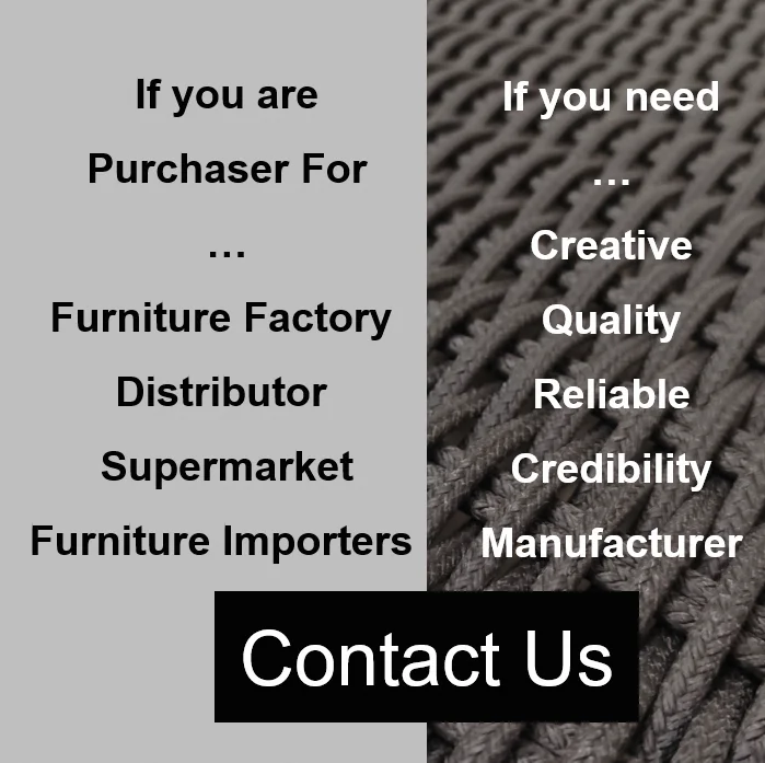 Rino Flat Shape Recyclable PE Wicker Patio Sofa Plastic Garden Outdoor Furniture Woven Synthetic Artificial Chair Rattan