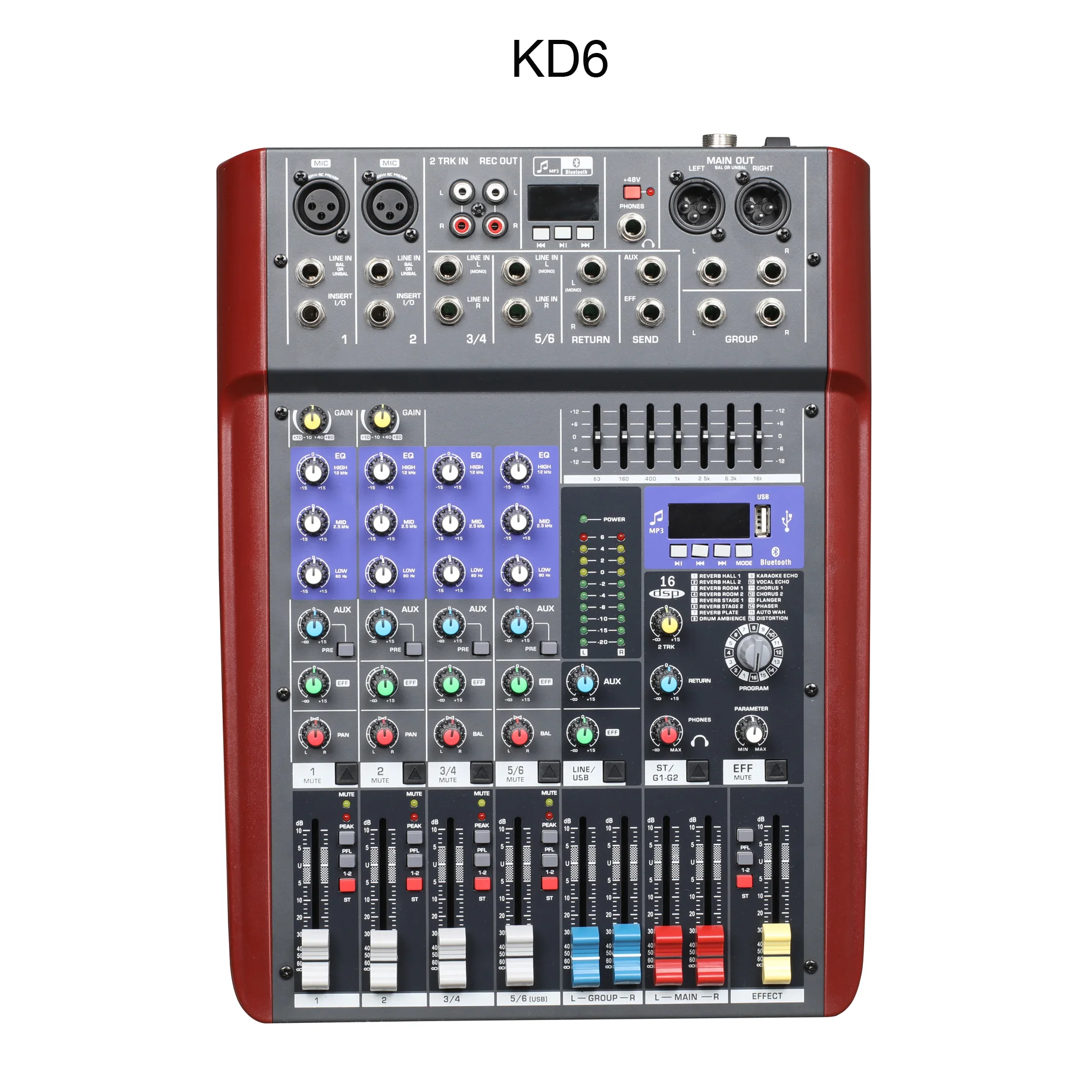 audio sound system mixer KD6