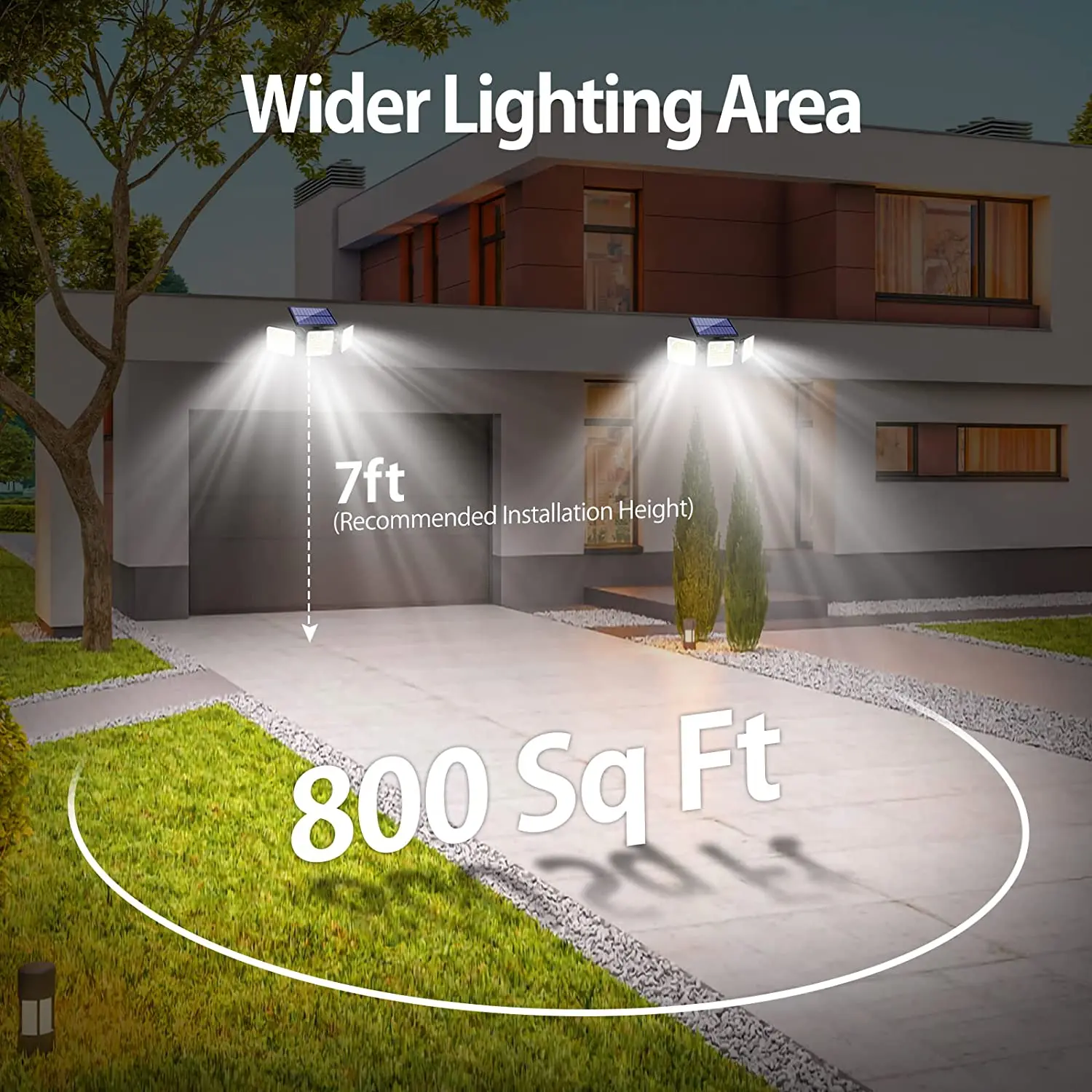 180 Solar LED Light Outdoor Solar Lamp with Motion Sensor Light LED Spotlight Waterproof Sunlight Street Lamp for Garden Outside