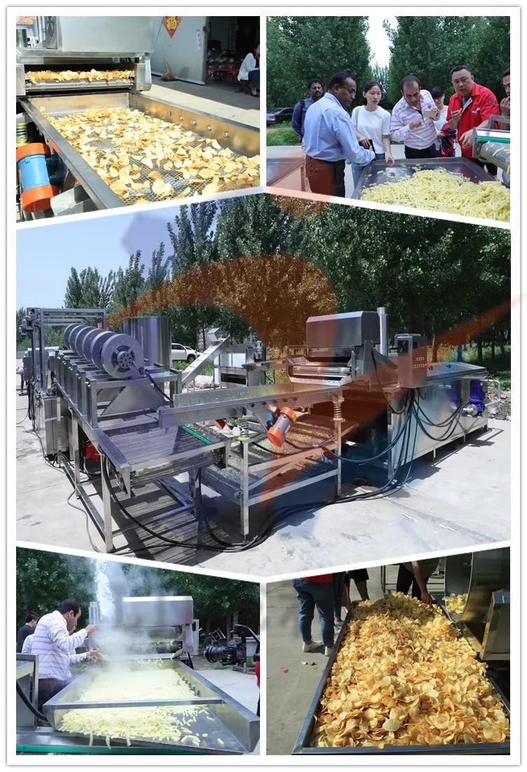 Full Automatic  French fries making machine Potato production line