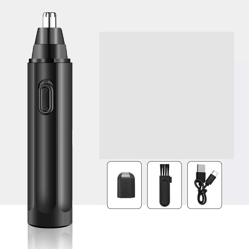 Nose Trimmer Safe Face Care Battery Ear and Nose Hair Trimmer for Men Shaving Waterproof Hair Removal Tool