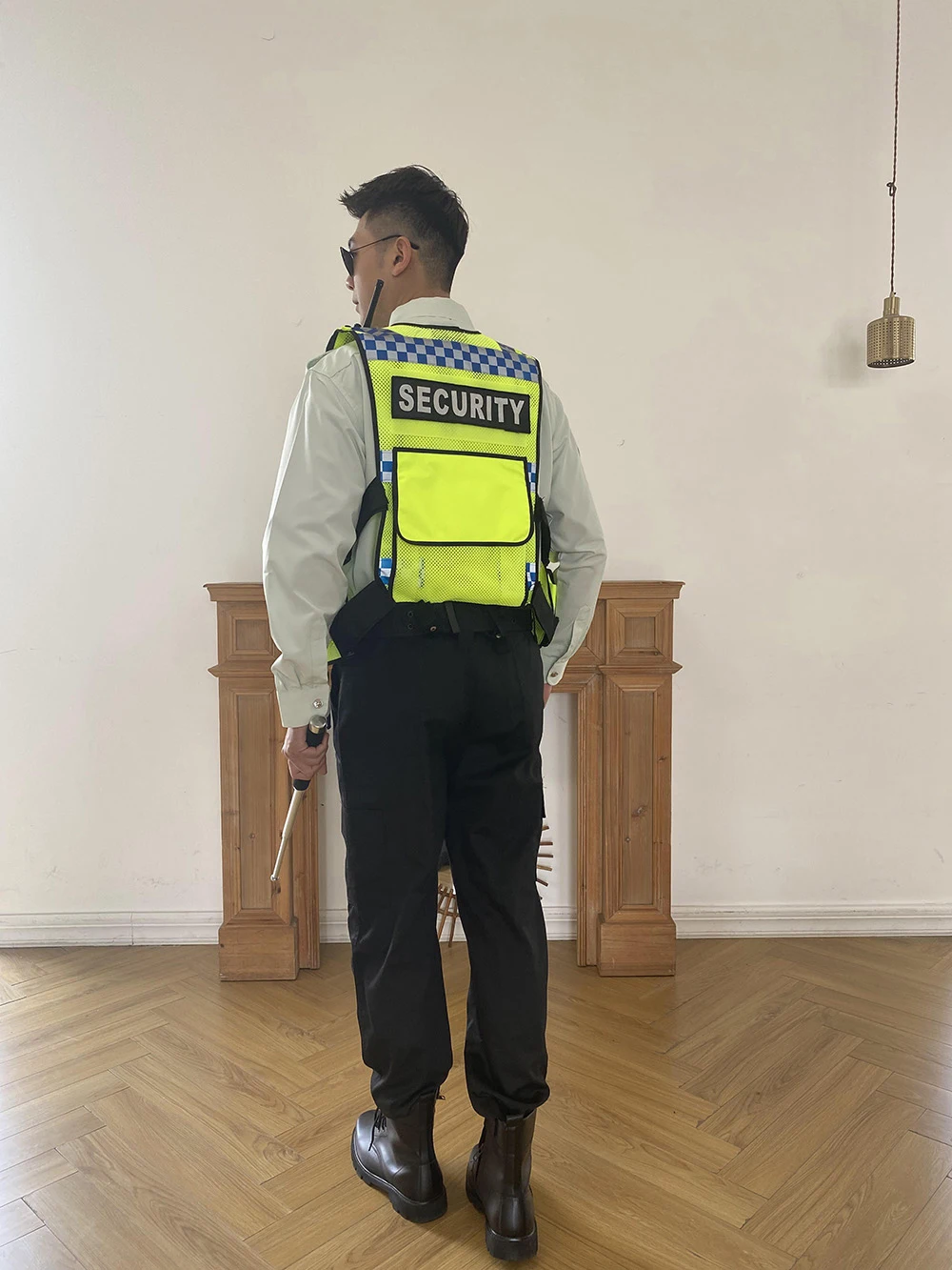 Oem Men Security Vest Custom Yellow Security Guard Uniforms Design Security Guard Uniforms Samples Adults Winter for Guard