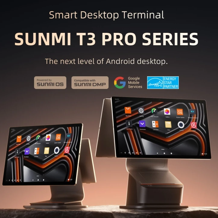 Платежный терминал SUNMI T3 PRO MAX Pos системы все в 1 Android 13 чековый аппарат полный Встроенный принтер кассовый