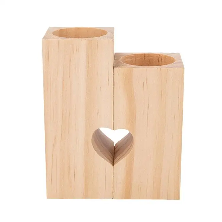 
Christmas Candle Holder Heart Handmade Wooden Crafts used for special nights events dinners birthday parties 