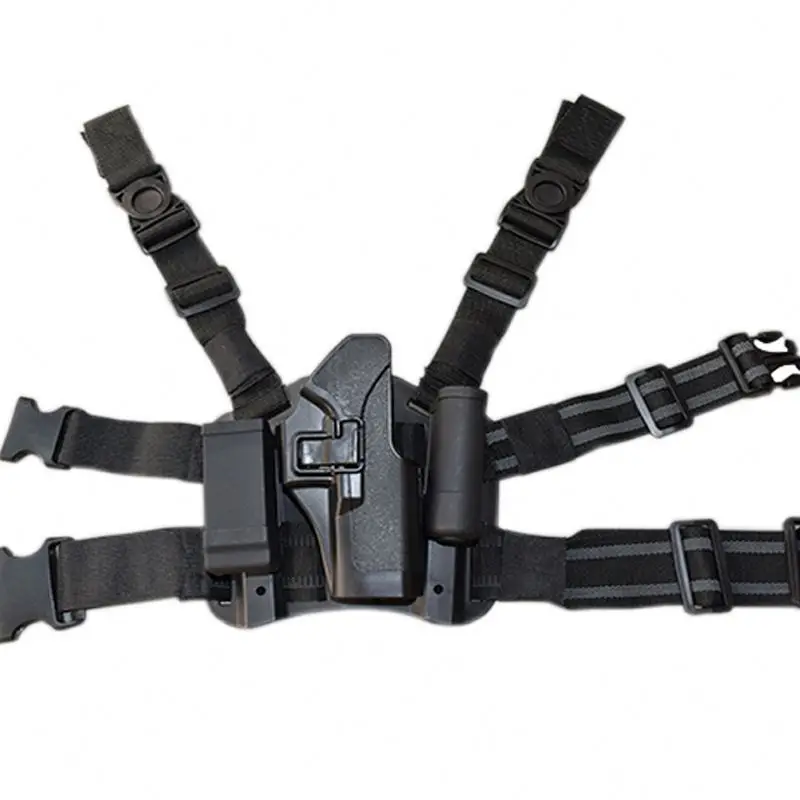 CQC Tactical Gear Quick Release Gun Holder High Quality Plastic Right Leg Gun Holster