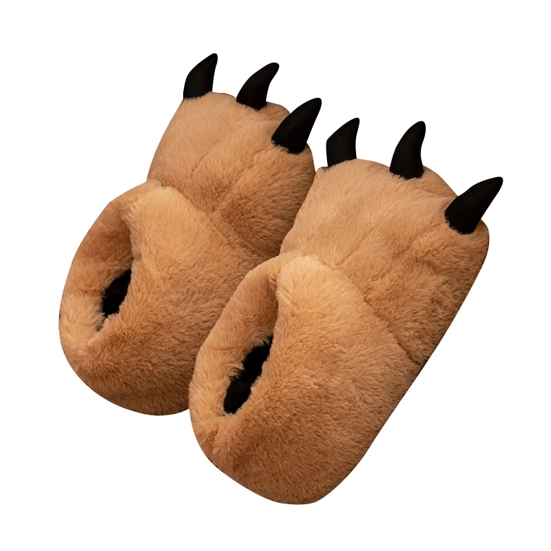 Stuffed Animal Paw Slippers for Kids and Adults Fun Costume for Kids Cozy Furry Claw Warm Indoor Slippers