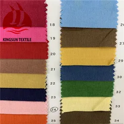 Hot Selling Various Colors 14W Cotton Stretch Dye Corduroy Fabric
