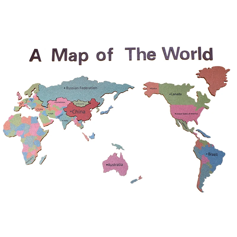 
 Высокая плотность древесины карты вырезать на вина пробки Декор стены для продажи  