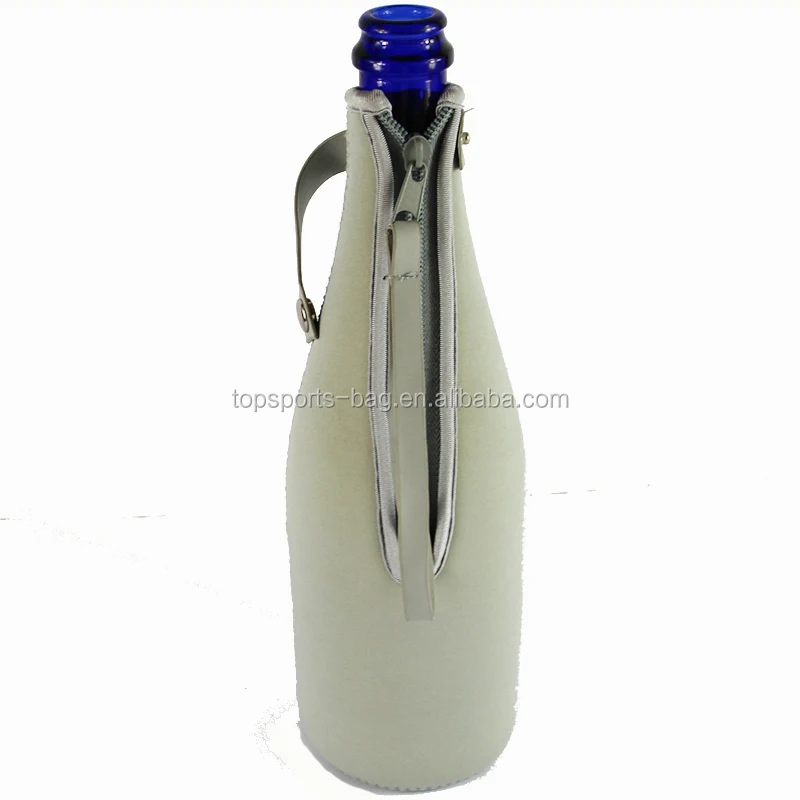 Серая Неопреновая охлаждающая куртка на молнии 750 мл/Сумка для бутылок шампанского/воды или белого