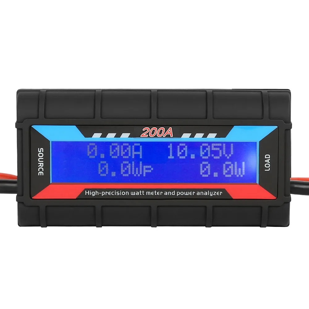 RC 100/150/200A Ватт метр и Мощность анализатор W/Подсветка ЖК-дисплей с высокой точностью Электрический цифровой ваттметр