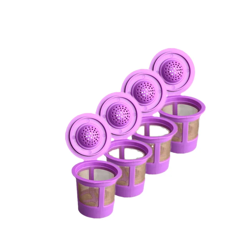 4 packs reusable k cup for keurig 2.0&1.0 single cup coffee filter stainless steel mesh
