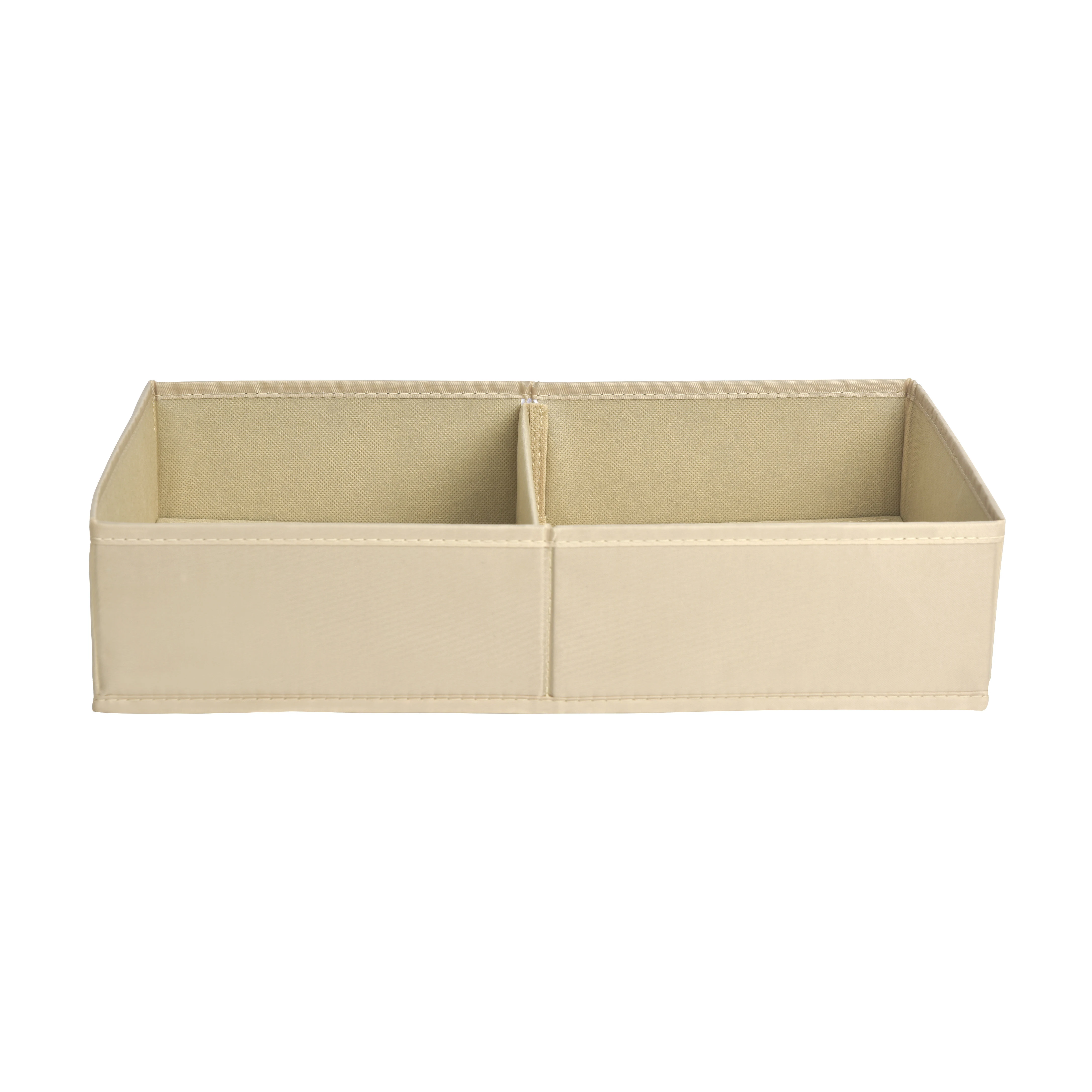 EISHO 210d Polyester Line Eco-friendly Fabric Cloth Storage Box Double Compartment Storage Box Bin Basket Cube Container