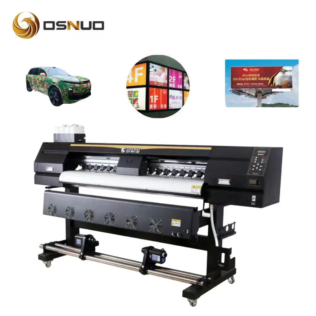 OSNUO Wide Format Printer 1.6 m printing machine i3200 printer for Vehicle Car Wrap Vinyl advertising banner eco solvent printer