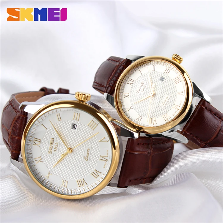 2021 SKMEI 9058 brand watches men quartz business fashion casual watch date women lover couple 30m waterproof wristwatches