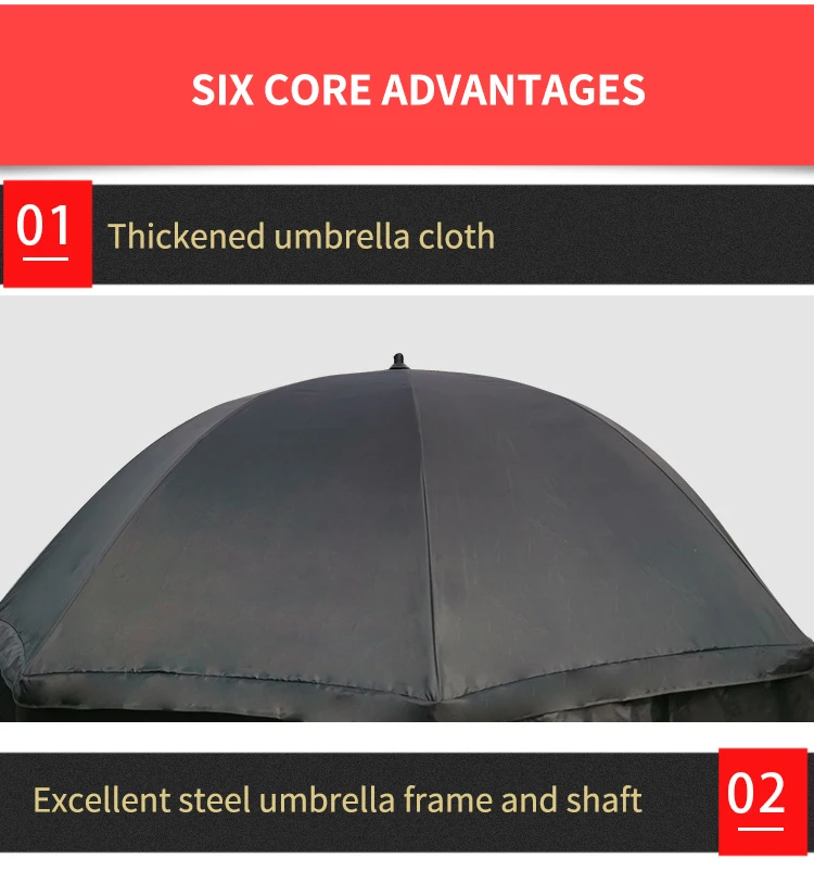 Cheap Factory Wholesale high quality outdoor Beach Sunshade Umbrella Rainproof waterproof parasol fishing umbrella with shelter