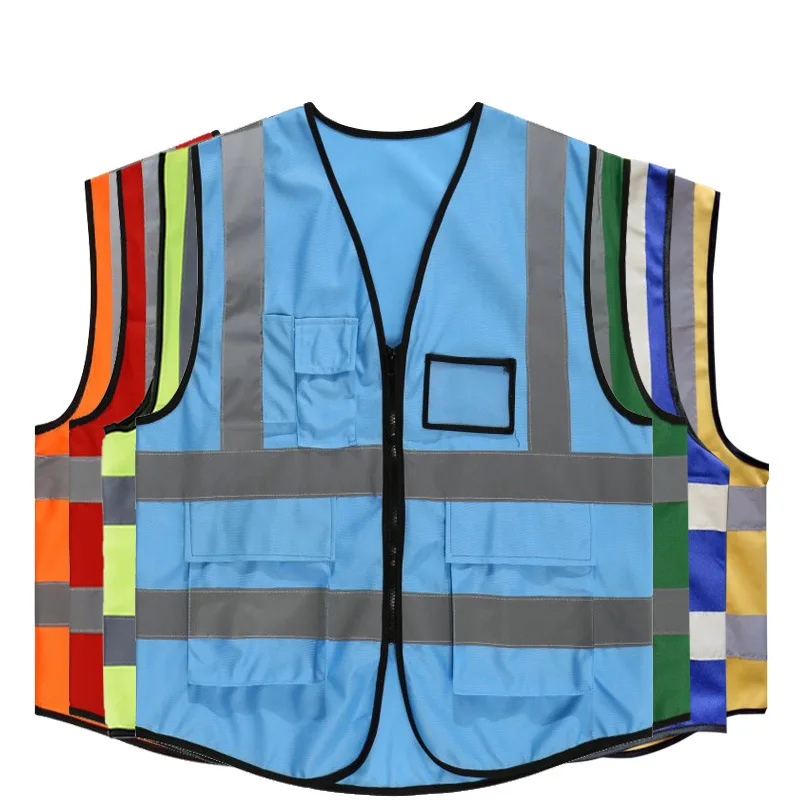 160g Construction Reflective Traffic Road Working Jackets Safety Vest with Pocket