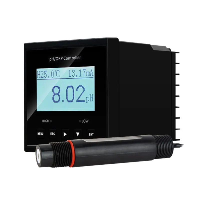 pH/ORP online meter with pH sensor ROC 4-20mA output double relay control easy to use pH/ORP controller pool analyzer