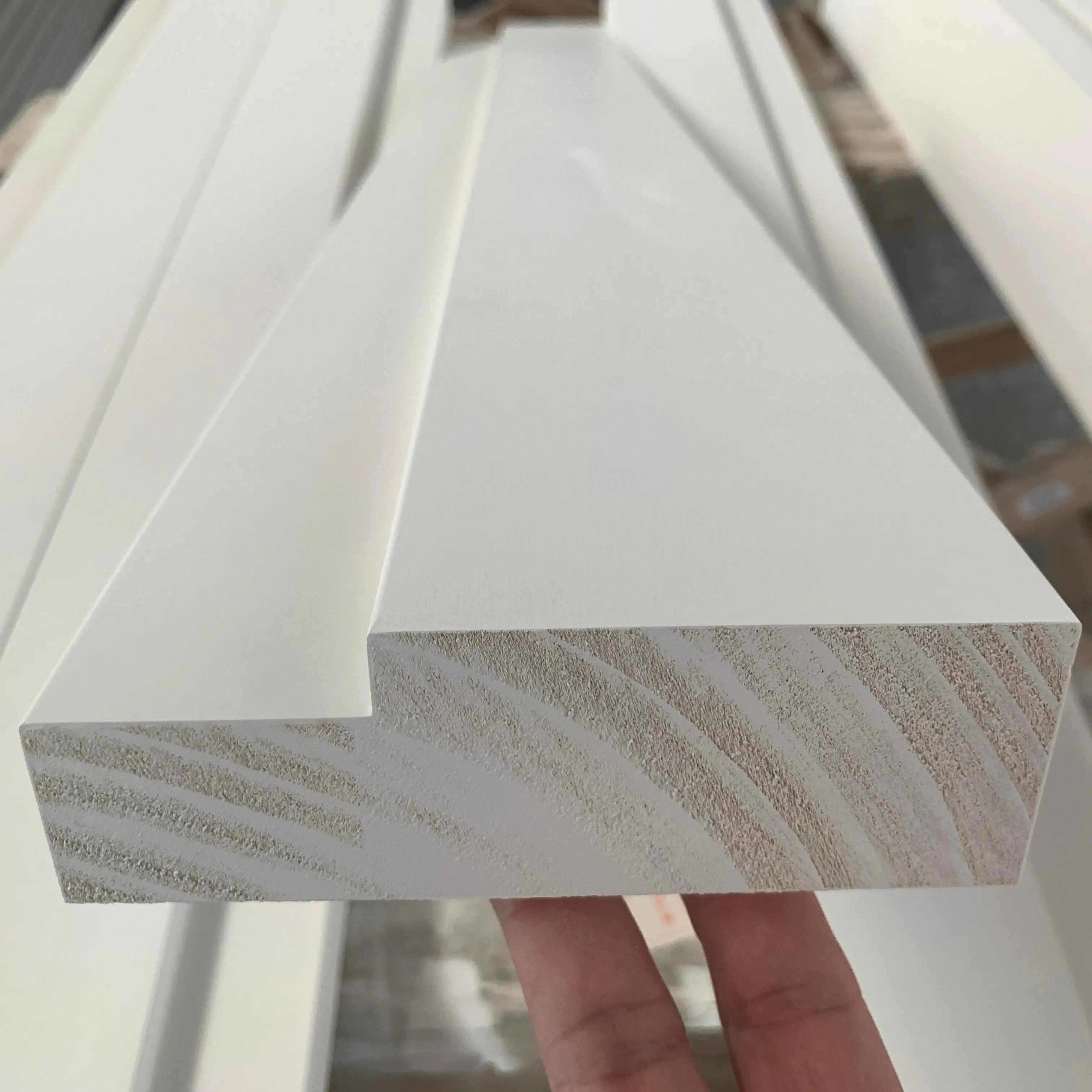 White Primed Pine FJ Wood Single Rabbet Door Frame Jamb