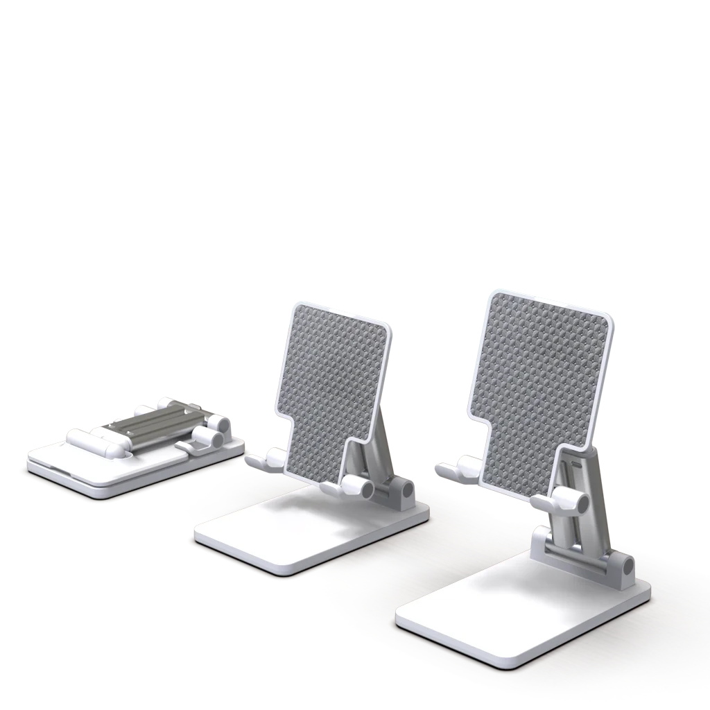 Leyi desktop calcium carbonate folding portable light adjustable height flexible desk outdoor phone stand holder for iphones pad