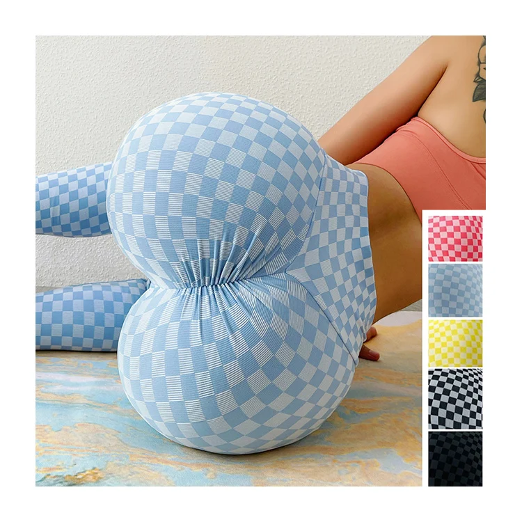 High Stretch Plaid Print Sport Gym Tights Pant Butt Lifting Sports Nylon Spandex Fitness Women Yoga Pants Leggings