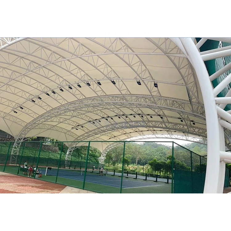 Design Customized PVDF Canopy Tent Architectural Landscape Membrane Structure For Outdoor