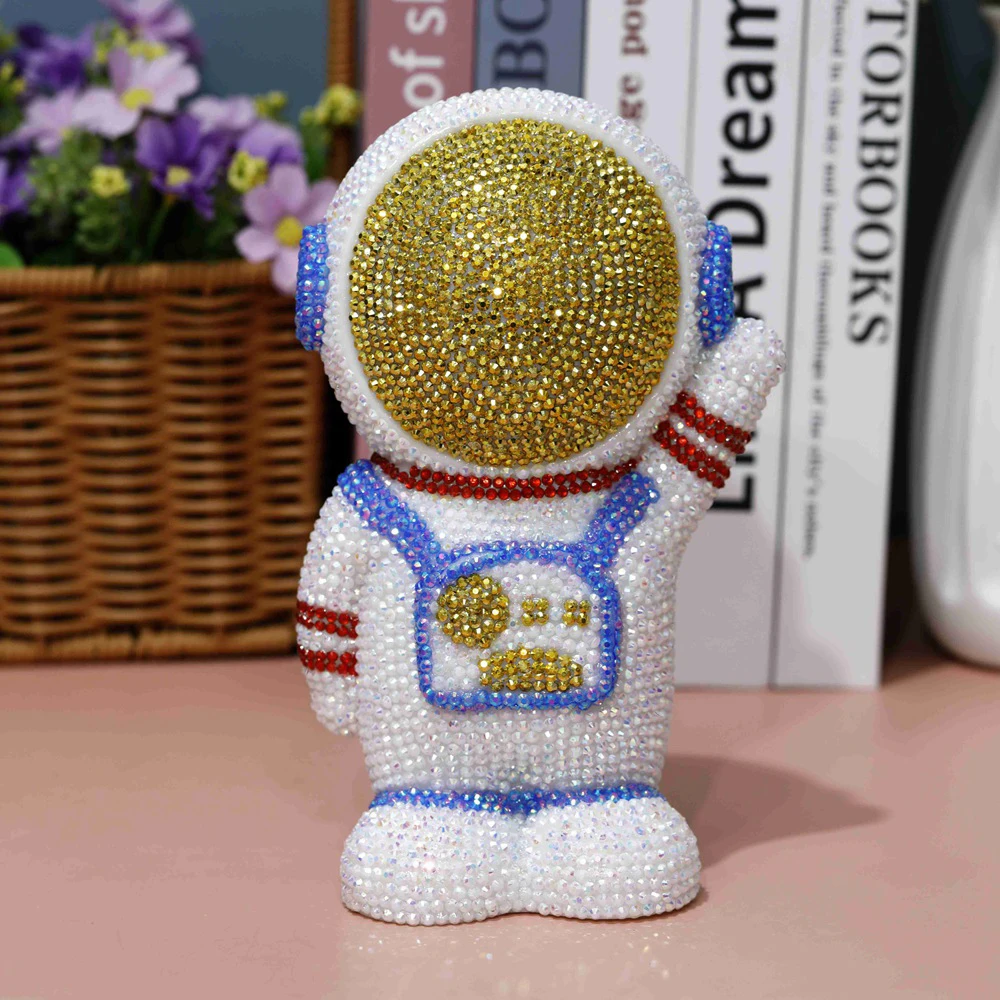 Astronaut Diamond Painting Doll DIY Full Diamond Embroidery Rhinestone Cross Stitch Arts Craft 5d Diamond Saving Pot Home Decor