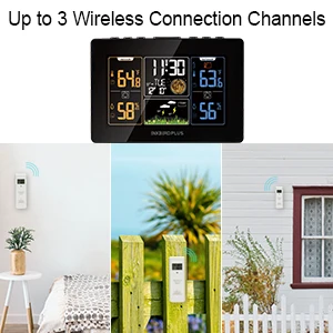 INKBIRD 2022 Hot Selling Evertop Digital Color Forecast Barometer Wireless Indoor Outdoor Thermometer Weather Forecast Weather