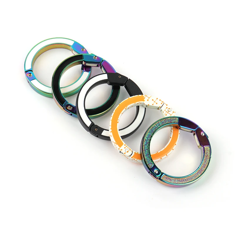 Quick Release Key Chain Pendant Creative Personality Car Chain DIY Material Accessories Key Ring 2024 Design Metal Zinc Alloy