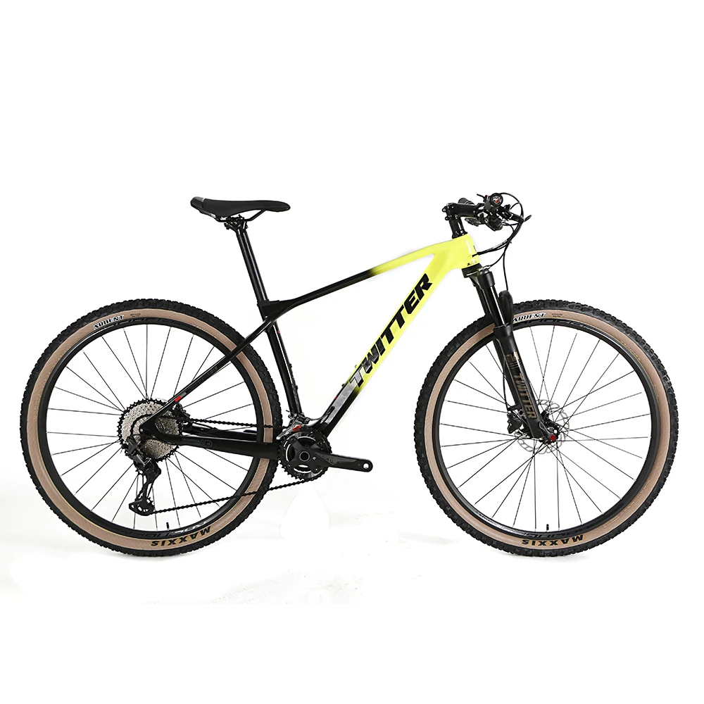 TWITTER Predator SHIMANO M8100 горные велосипеды из углеродного волокна XC 2*12S гидравлический тормоз углеродный горный велосипед для взрослых