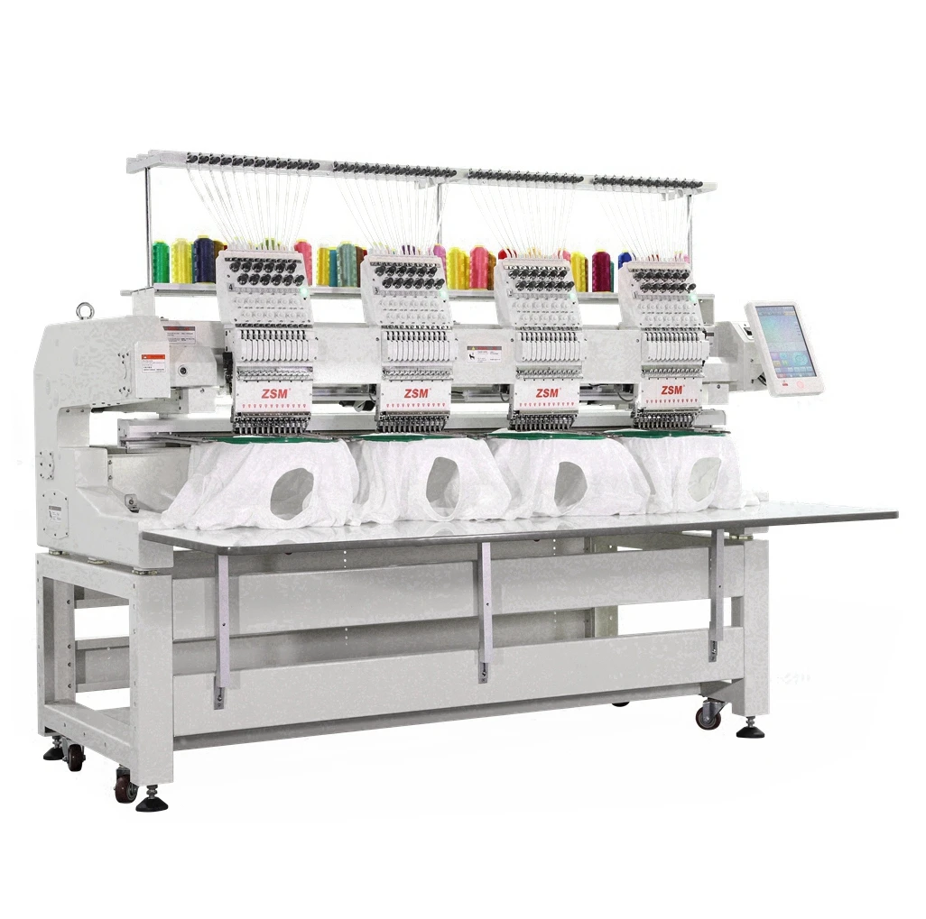 high precision computerized embroidery machine four head t-shirt embroidery machine