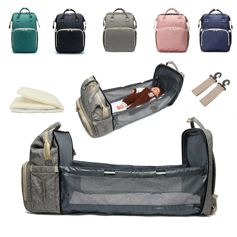 
FREE SAMPLE wholesale custom large mom mother diaper bag mummy travel stroller changing baby nappy bag baby diaper bag backpack 