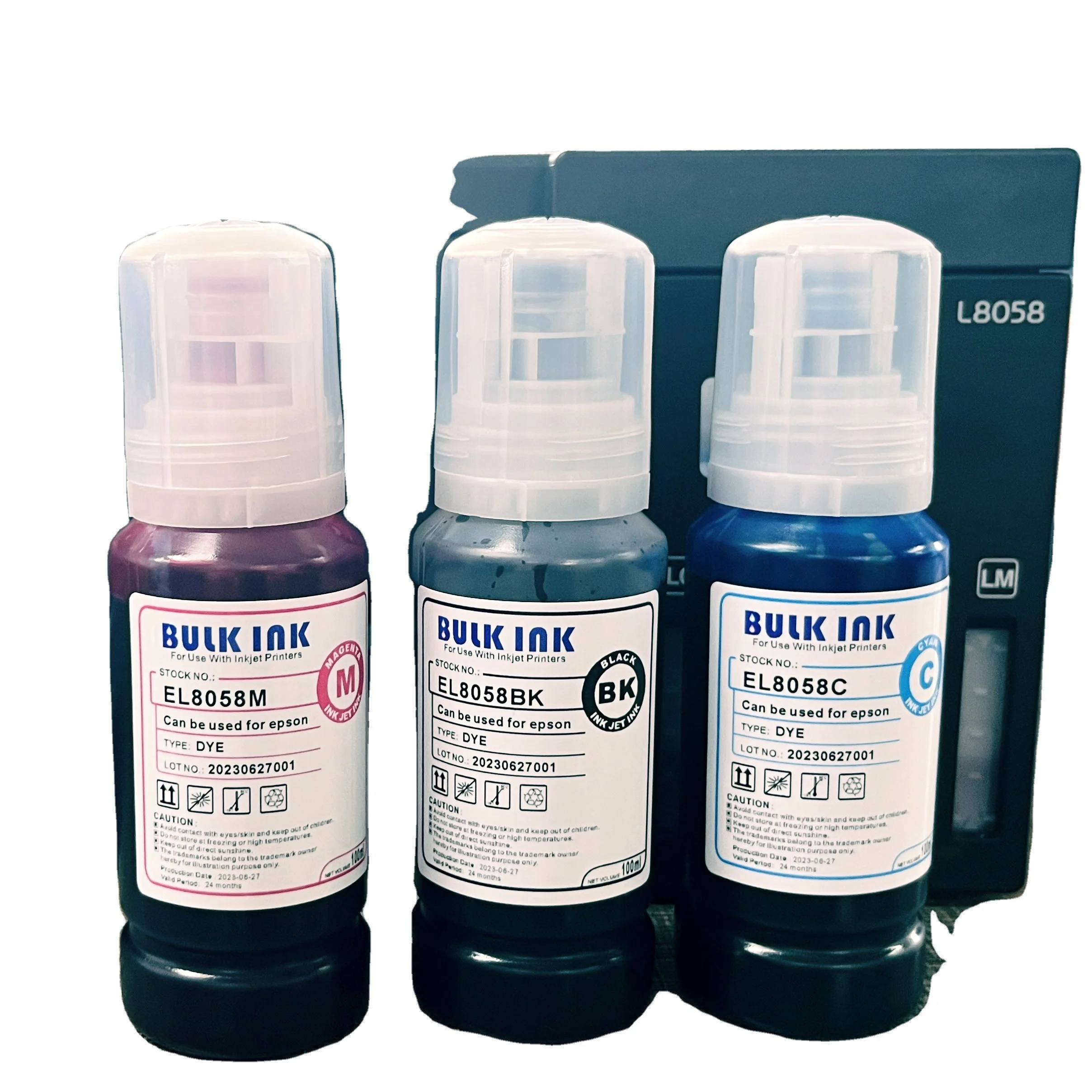 HOT sale Most popular wholesale discount premium ink 056  refill DYE ink for EPSON ECOTANK L8058 printer printing