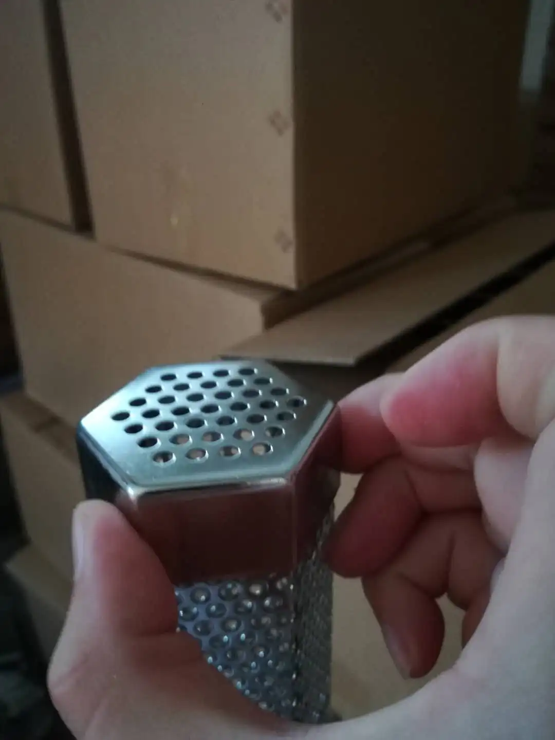 12 inch hexagonal shape AISI 304 BBQ pellet smoker tube