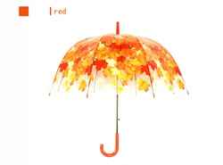 18inch wholesale promotional machine printing poe clear transparent kids children umbrella