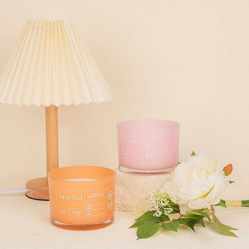 SINGHUA Custom Private Label 3 Wick Candles Scented Luxury Aromatherapy Spiritual Healing Candle Soy Glass Jar Scented Candles