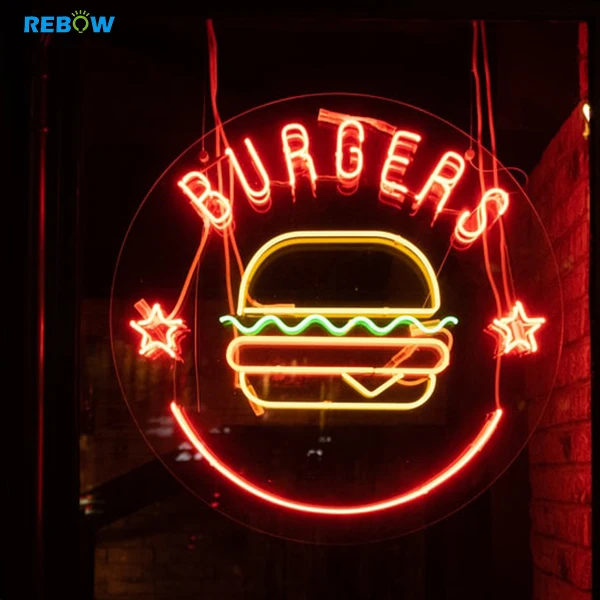 Factory 220V Transformer Large Dragon Pizza LED Custom Flexible  Neon Sign