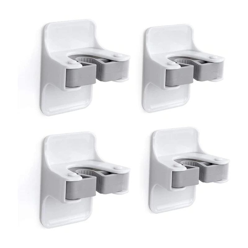 Broom and Mop Gripper Sturd Broom Holder Wall Mount Broom Gripper Holds Self Adhesive No Drilling Dustpan Hanger For Home