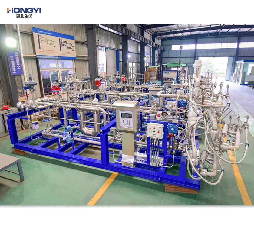 Manufacture High quality LNG/LPG loading/unloading skid-mounted solution  with loading arm flow meter control valve