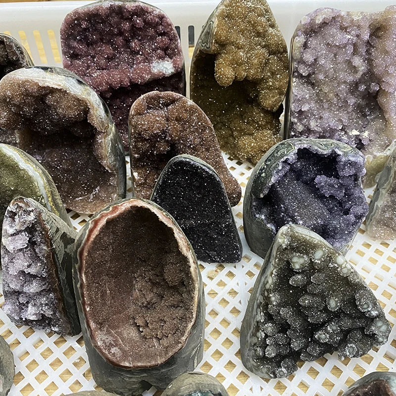 Hot Selling high quality Healing Minerals Natural Quartz crystal Cluster Ornament For Home Spiritual Decor