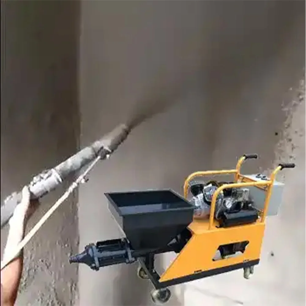 Cheapest Cement Mortar Spraying Machine High Efficiency Single Phase 220v for Small Project Construction Work