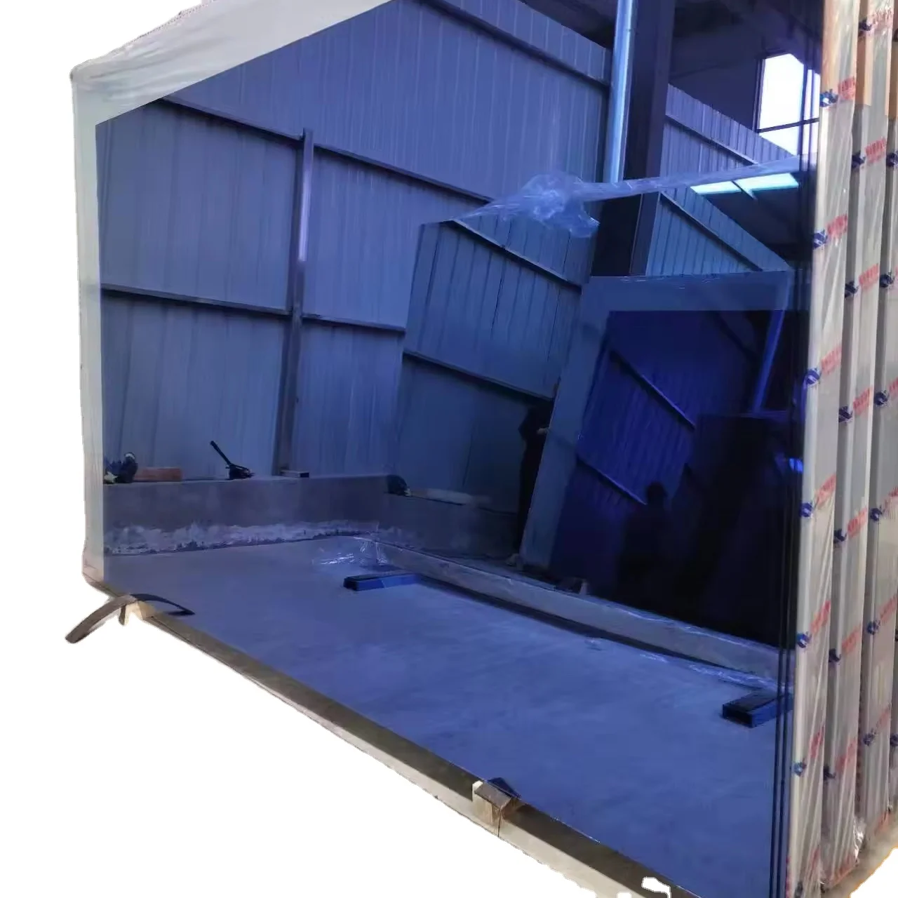 China factory float reflective  glass  dark  blue  /  brown  /green for curtain  wall