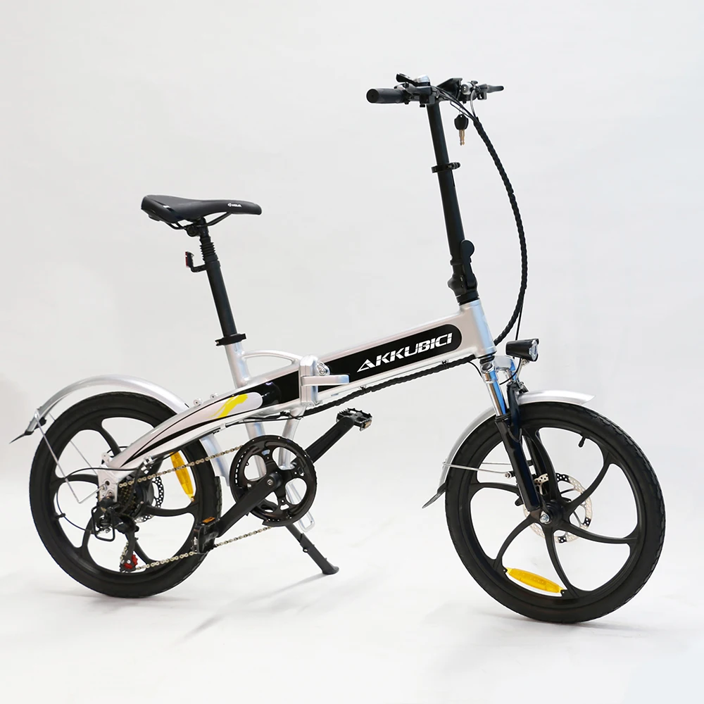 Akkubici 250w mid motor 20inch folding electric folding e bike foldable bicycle