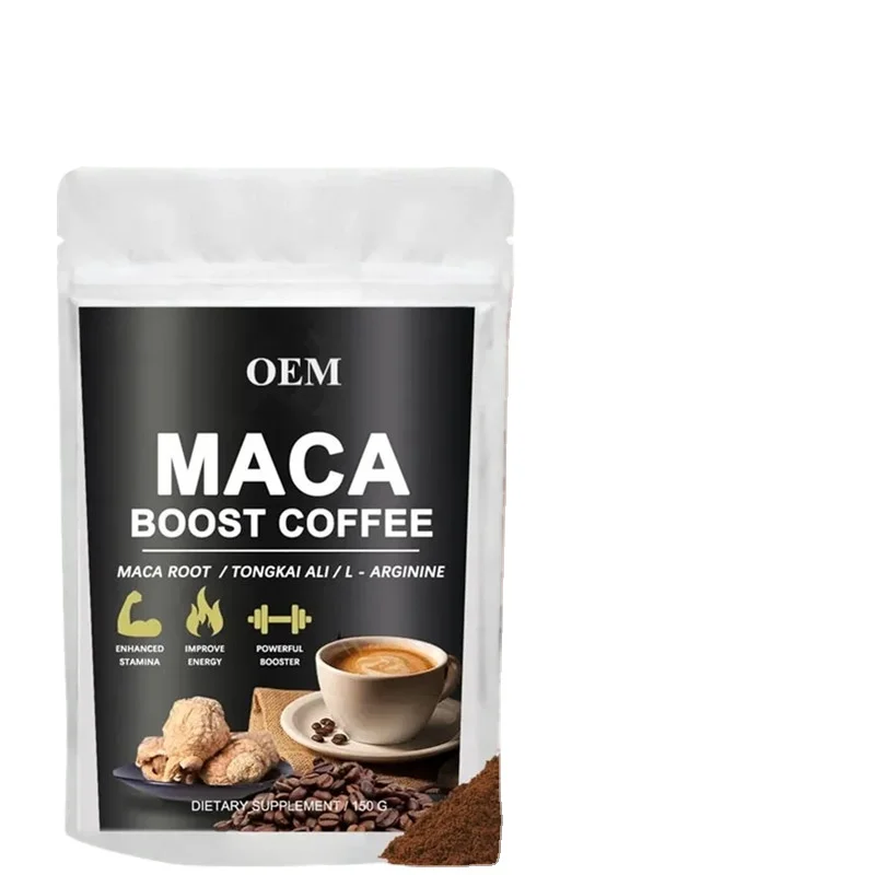 OEM/ODM/OBM травяной здоровый жизнеспособный растворимый черный кофе мака Рейши органический порошок энергии для мужчин