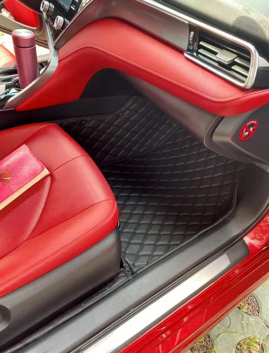 Luxury Car Floor Mats Full Set Carpet Waterproof Diamond Car Mat For Toyota Yaris 2016 2021 2022 2023